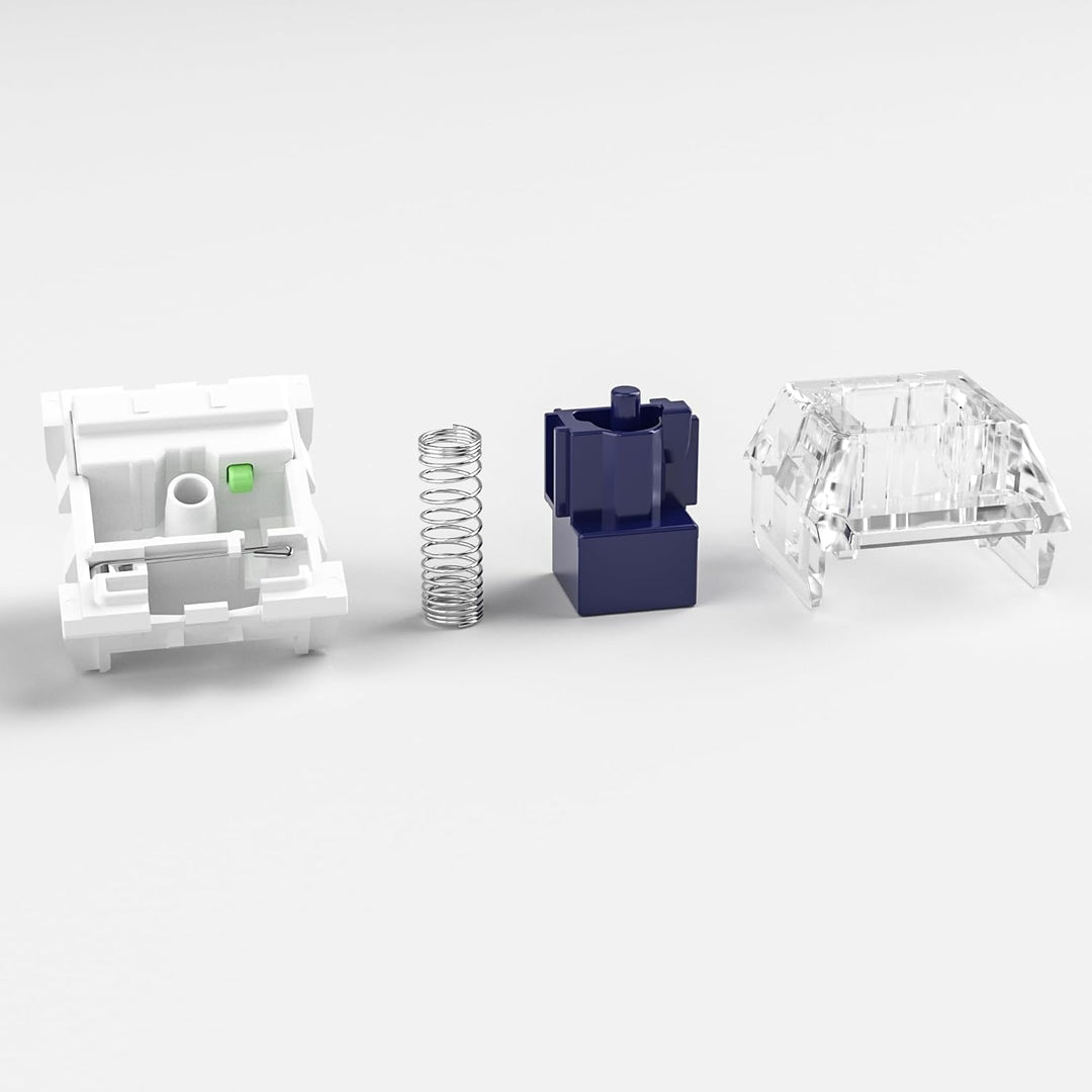 Zjmehty Kailh Box Navy Schalter für mechanische Gaming-Tastatur,3-Pin 60gf Clicky/Factory Lubed/IP56