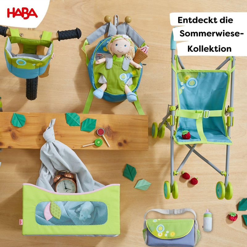 HABA 306208 - Puppenbuggy Sommerwiese, Puppen Zubehör ab 3 Jahren