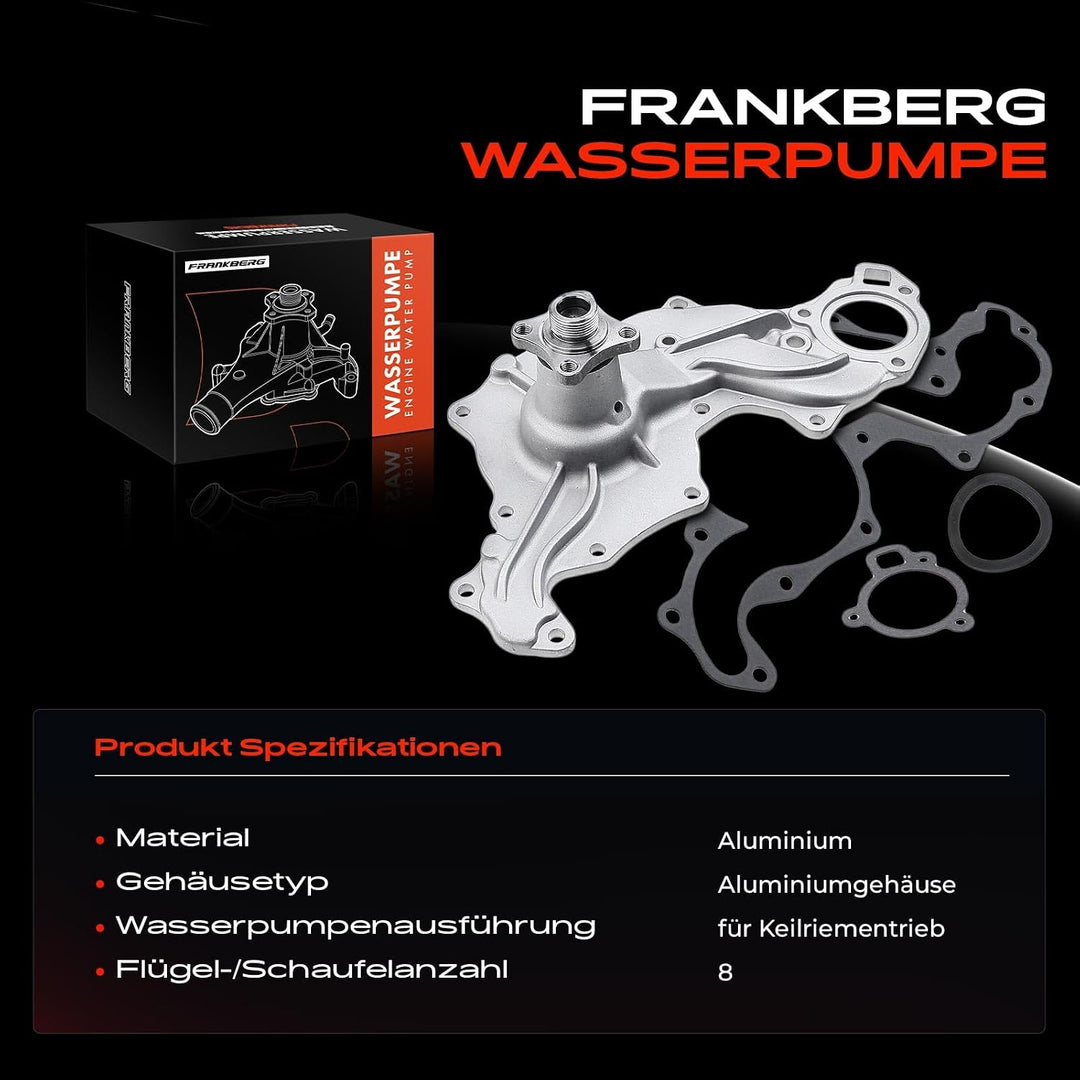Frankberg Wasserpumpe Kompatibel mit Capri III GECP 2.0L-2.8L 1978-1985 Consul GGCL GGNL 2.3L 1972-1