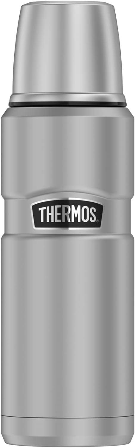 Thermos 4003.205.047 Isolierflasche Stainless King, 0,47 L, Edelstahl mattiert Edelstahl 470 ml ohne