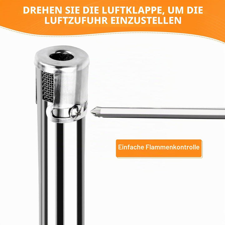 GFTIME Universal Edelstahl Brenner &amp; Brennerabdeckung Ersatzteile für Charbroil, Enders, Landmann 12