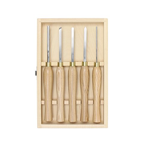 Hattori HSS Drechseleisen, Mini-Satz, 5-teilig