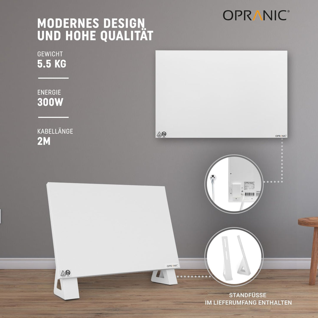 OPRANIC P5 Premium Infrarotheizung | 5 Jahre Garantie | Infrarot Wandheizung, Infrarotheizung Decken