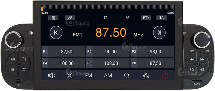Personalisiertes Autoradio für FIAT Panda Android GPS Bluetooth WiFi USB DAB+ Touchscreen 6.2" 8core