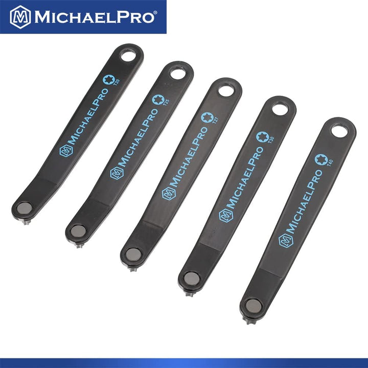 MichaelPro MP002029 5-Piece Ultra Low Profile Offset Screwdriver Set Slim Profile Angle Screwdriver