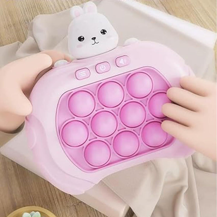 POFET Kaninchen-Fast-Push-Spiel, Stitch-Pop-it-Spiel, Quick-Push-Leucht-Popping-Spiel für Geburtstag