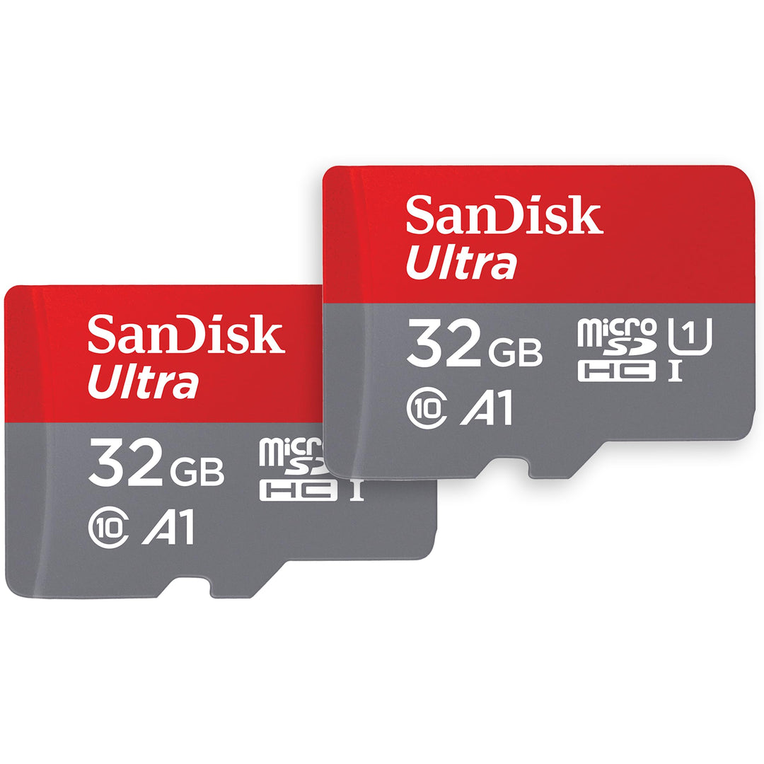 SanDisk Ultra 32 GB microSDHC Memory Card + SD Adapter with A1 App Performance Up to 120 MB/s, Class