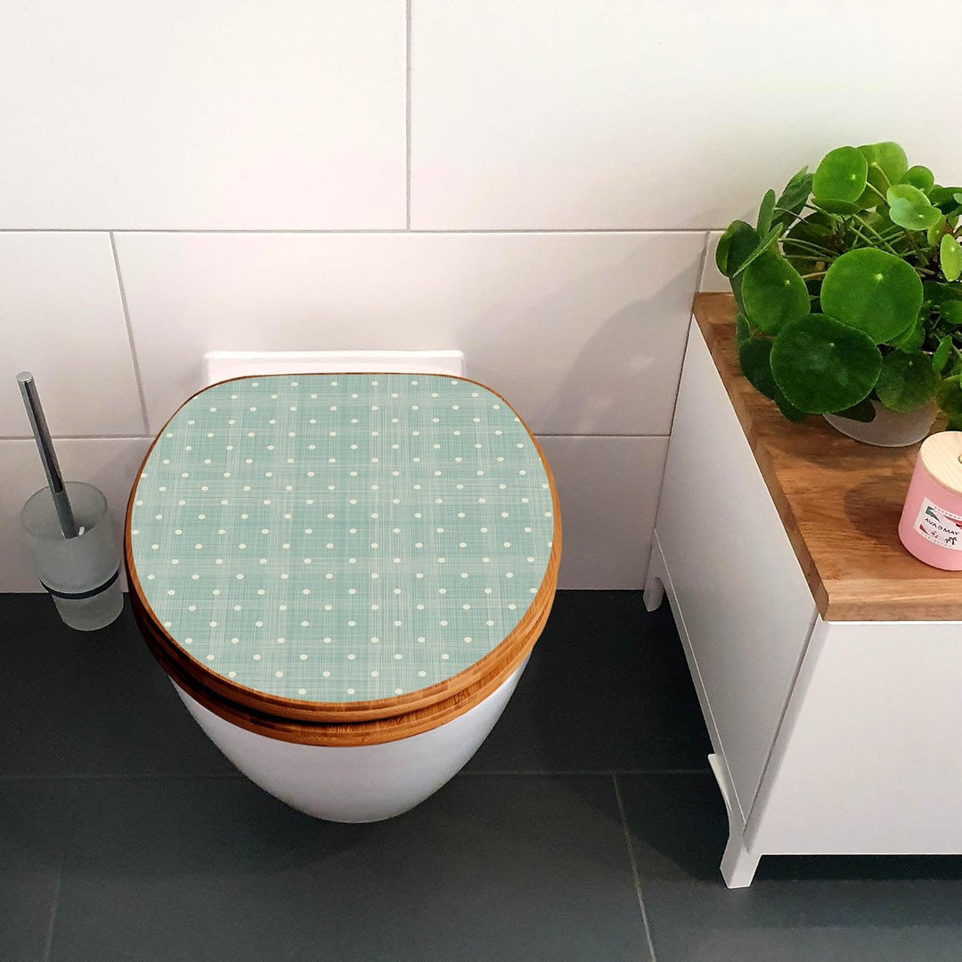 banjado Design WC Sitz Bambus Absenkautomatik 45,8x37,5cm - Toilettendeckel mit Absenkautomatik Holz