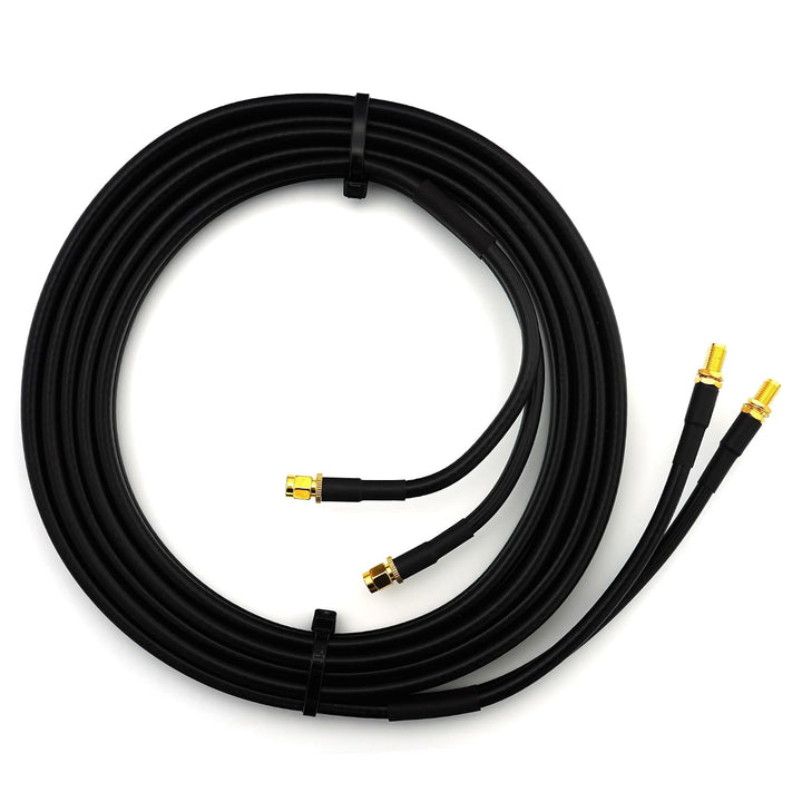 1m RP-SMA Stecker auf RP-SMA Buchse Doppel-Koaxialkabel — HF-240 (LMR 240 Äquivalent) Twin Verlänger