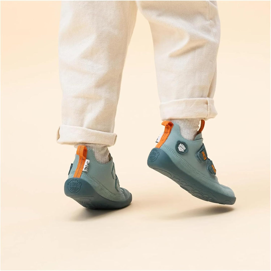 Affenzahn Barfussschuh Knit Happy mit Klettverschluss, Vegan, rutschfest, Flexibel, Reflektierend, b
