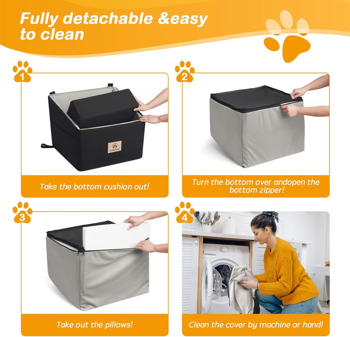 firepaw Auto-Hundesitz, Auto-Hundesitz für mittelgrosse Hunde,Auto-Hundesitz mit Sicherheitsgurt,was