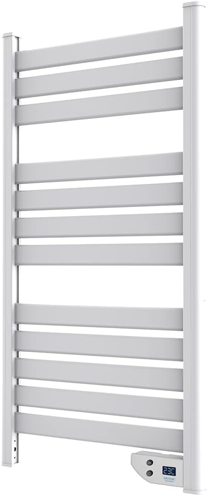 Cecotec Elektrischer Badheizkörper ReadyWarm 9000 Twin Towel White. 500 W, LED-Anzeige, 2 h Timer, S