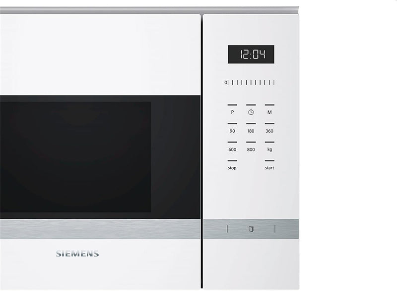 Siemens BF525LMW0 iQ500 Mikrowelle / Elektronikuhr / Seitlich öffnende Drehtür / lightControl / Weis