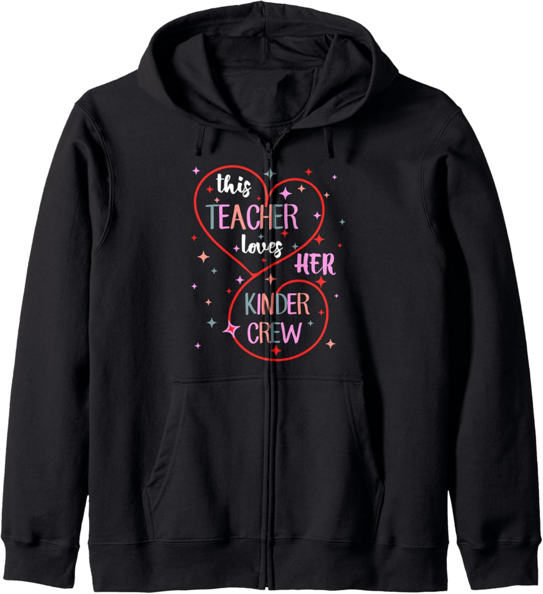 Lustiger Lehrer This Teacher Loves Her Kinder Crew Kapuzenjacke