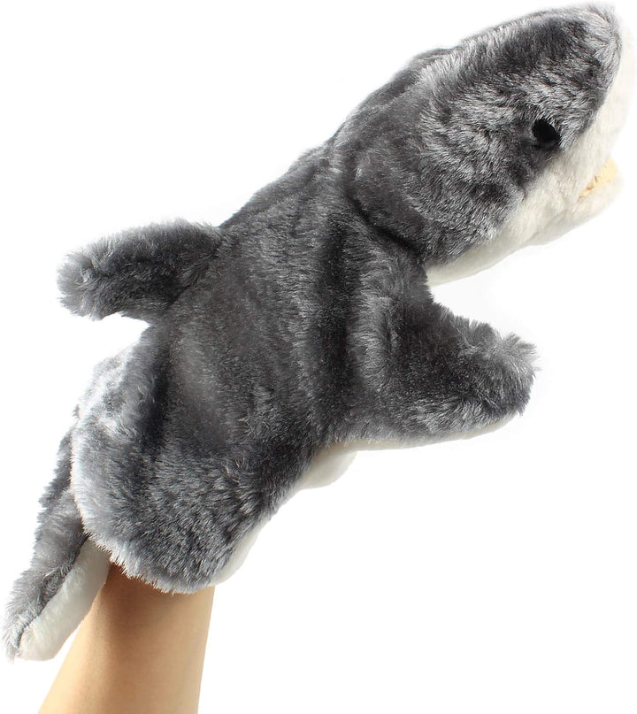 Andux Zone Schöne Plüsch Handpuppe Stofftier Spielzeug (SO-06 Grauer Hai), So-06 Grauer Hai