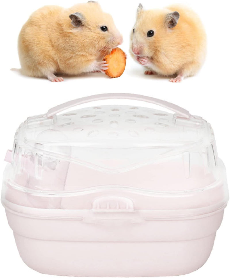 Hamster Travel Cage Hamster Carrier Tragbare Leichte Tragetasche für Kleintiere für Reisen Im Freien