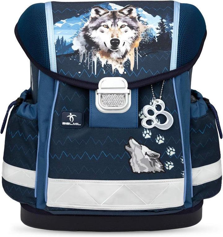 Belmil Classy Schulranzen Set 4 - teilig (403-13/AG/S) M Northern Alpha, M Northern Alpha