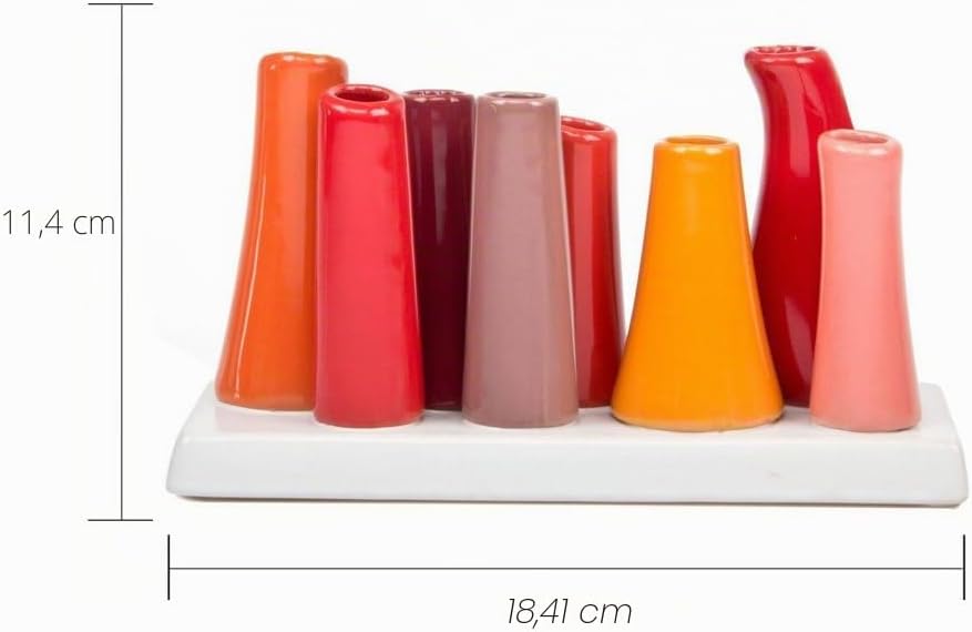 Chive – Pooley 2, Einzigartige rechteckige Keramik-Blumenvase, kleine Knospen-Vase, dekorativ, für Z