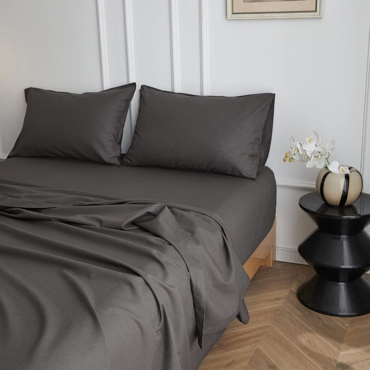 Simple&Opulence Leinen und Baumwollmischung Kissenbezüge Hotel Quality Pack von 2 Atmungsaktiver Kis