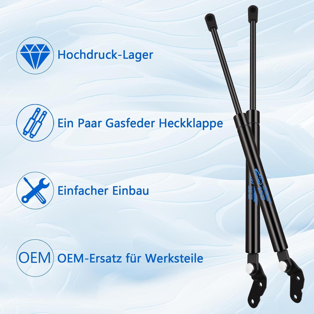 2Pcs Gasfeder Heckklappendämpfer für Toyota Celica ZZT23 1999-2005 Gasdruckfeder Dämpfer Kofferraum