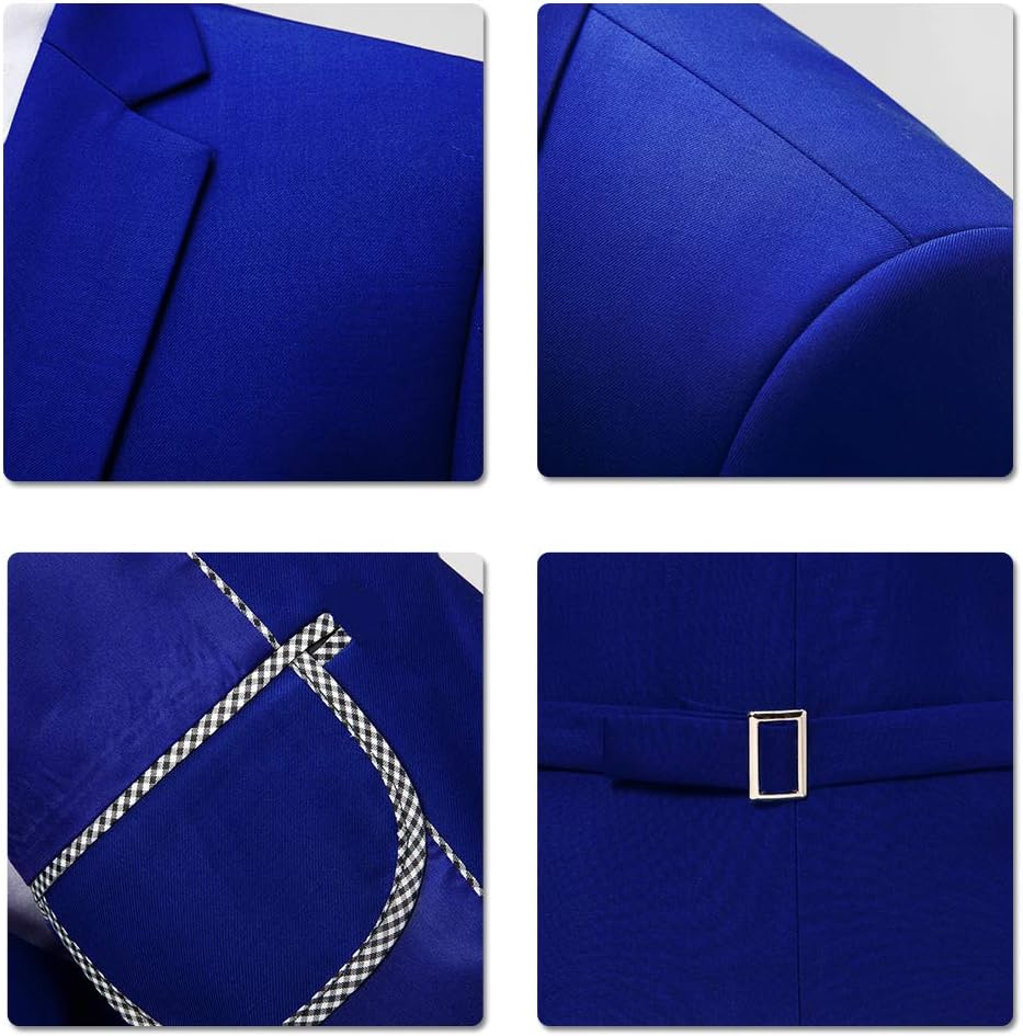 Allthemen Anzug Herren Anzug Slim Fit 3 Teilig Herrenanzug 3-Teilig Anzüge Herren Modern Sakko für B