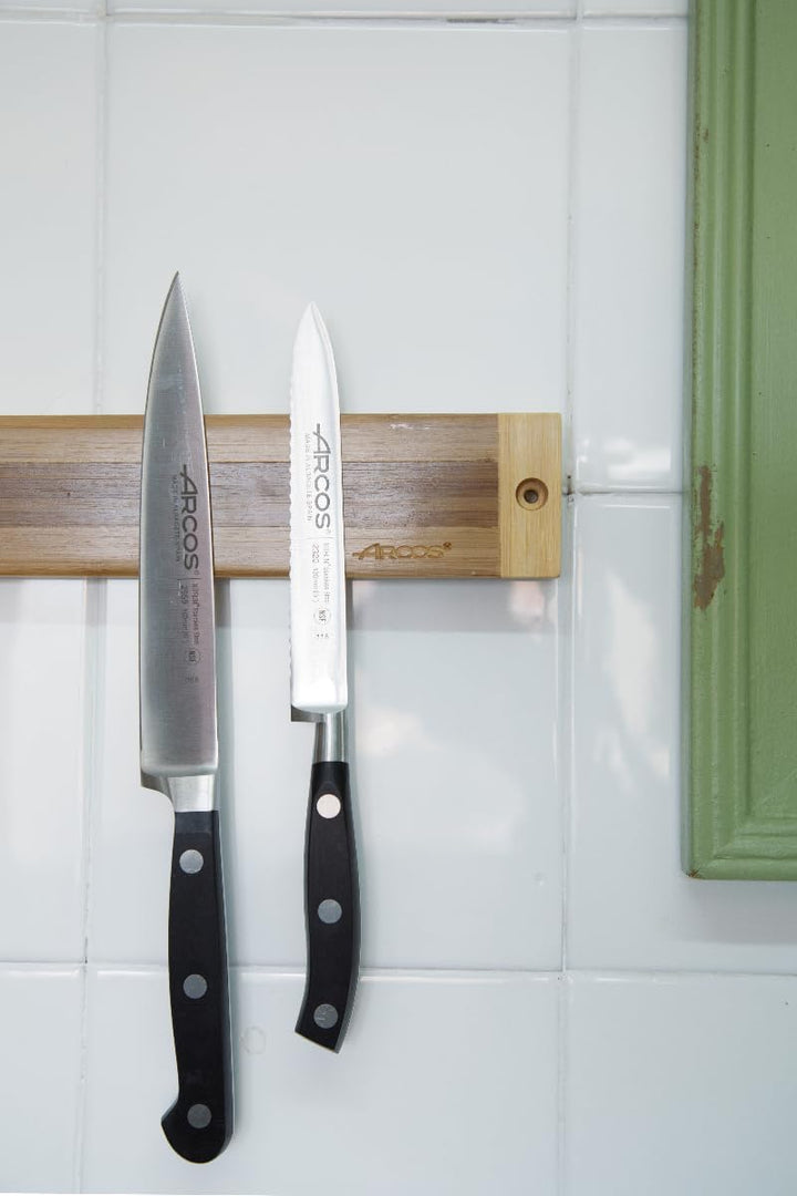 Arcos Magnetische Zahnstange Messer - Magnetische Zahnstange Messer - Gemacht aus Bamboo 300 x 45 mm