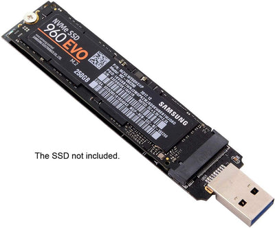 USB 3.0 auf NVME M-Key M.2 NGFF SSD Externer PCBA Konveter-Adapter RTL9210 Chipsatz mit Hülle