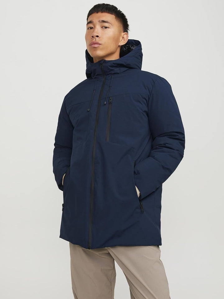 JACK & JONES Male Parka Parka, Navy Blazer