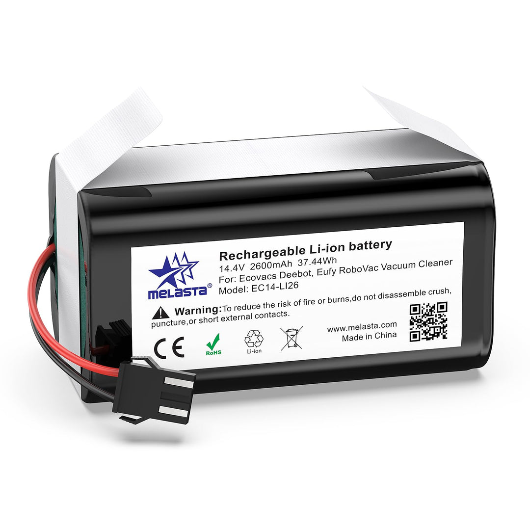 melasta 14,4 V 2600 mAh Li-Ionen Ersatz Akku für Tesvor X500, Eufy RoboVac 11, 11S, 11S MAX, 30, 30C