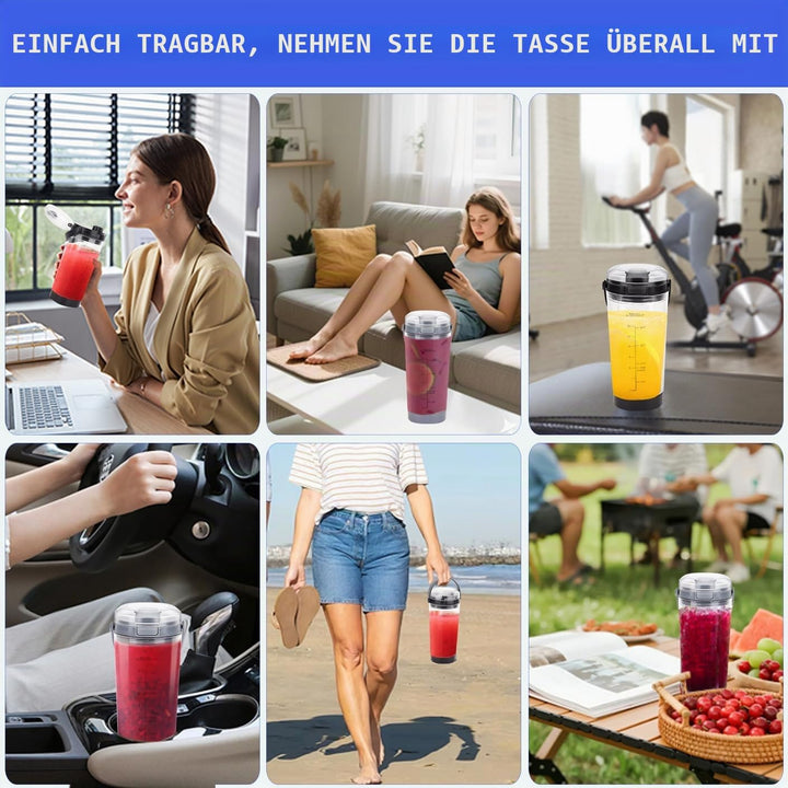 Ersatz-Mixerbecher mit Deckel für Ninja Blast Portable Blender BC100 & BC151 Serie: 510.3 g Blender
