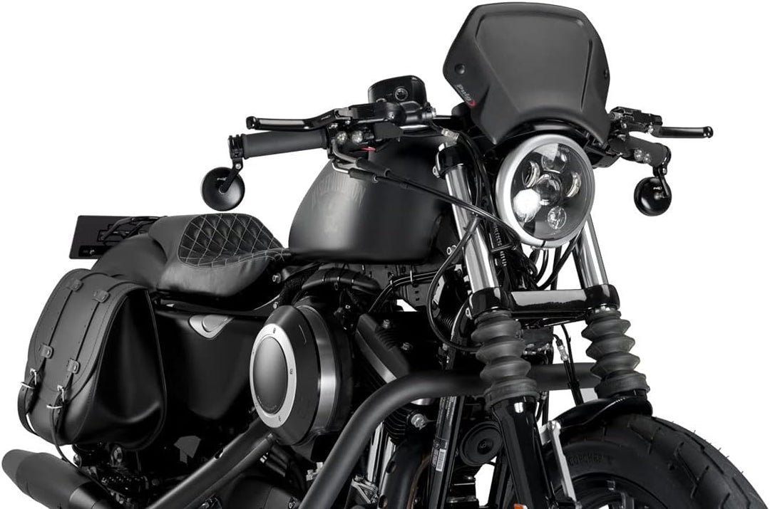 Puig Aluminium Frontalatte 1352N för Harley Davidson Sportster 883 Iron 09'-19' Schwarz, Schwarz