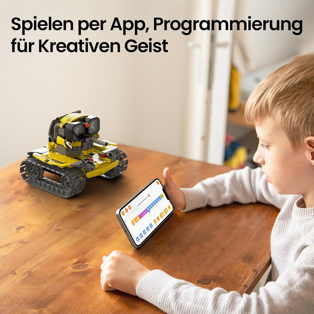 Sillbird Roboter Kinder für Jungen, 3-in-1-Technik Roboter mit App-Fernsteuerung, Wall/Mech Dinosaur