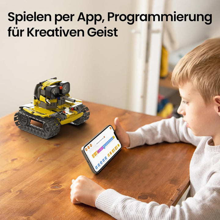 Sillbird Roboter Kinder für Jungen, 3-in-1-Technik Roboter mit App-Fernsteuerung, Wall/Mech Dinosaur