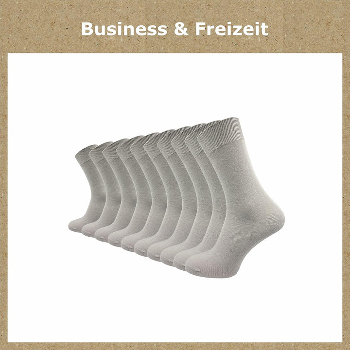 GAWILO Socken aus 100% Baumwolle (10 Paar) | Ohne drückende Naht, mit venenfreundlichem Komfortbund