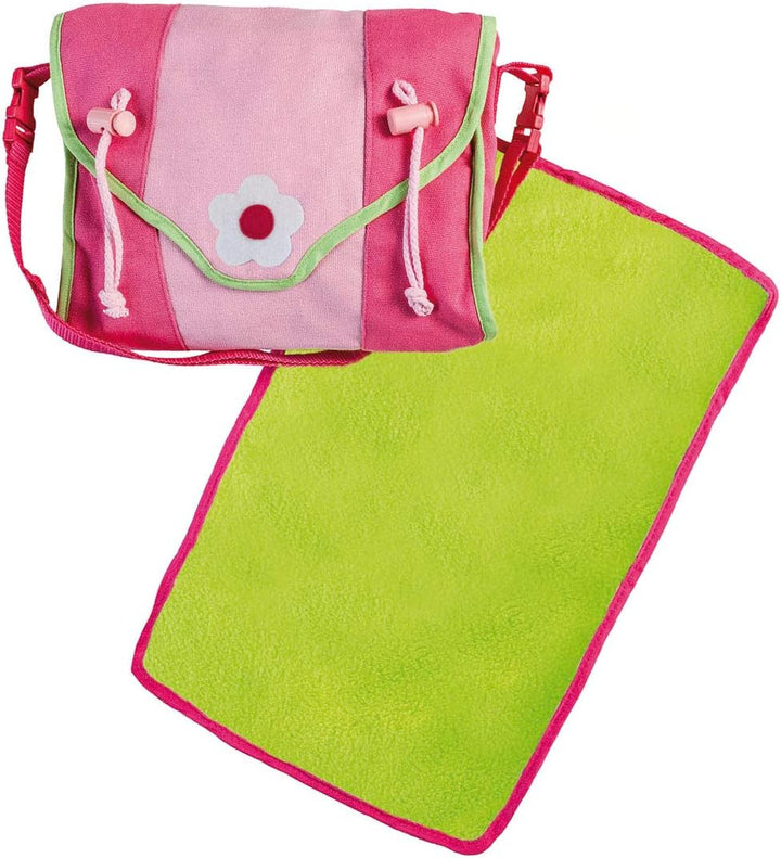 Heless 976 - Wickeltasche für Puppen, mit Wickelunterlage und Pflegezubehör