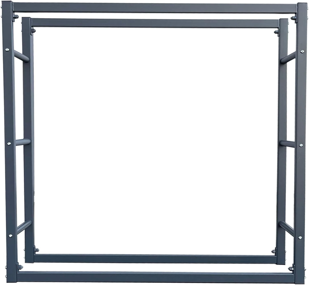 QUICK STAR Metall Kaminholzstand 90x25x90cm Kaminholzlager Metallregal