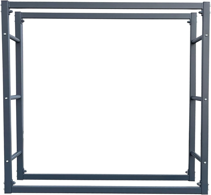 QUICK STAR Metall Kaminholzstand 90x25x90cm Kaminholzlager Metallregal