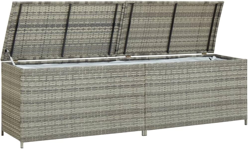 Hommdiy Gartenbox Auflagenbox Kissenbox Kiste Gartentruhe Truhe Box Aufbewahrungsbox Auflagenkiste G