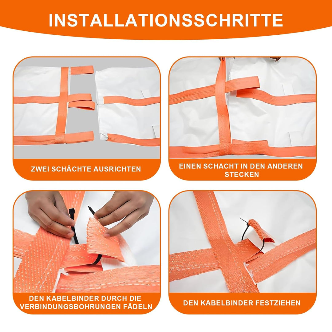 Schuttrutsche 6 m, Bauschuttrutsche für Bauschutt &amp; Hausmüll, 6 m