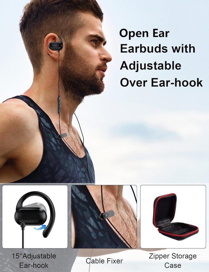 TOPAUX Open Ear Kopfhörer USB C mit Kabel für Samsung Galaxy S26 S25 S24 Ultra S23 FE A56 A16 A17 A3