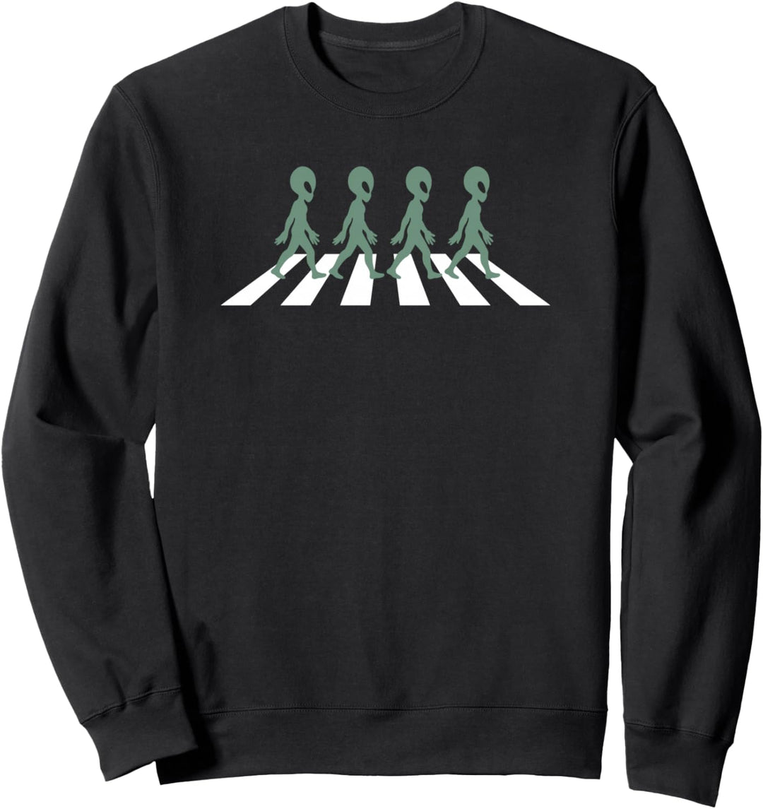 Alien Silhouette Schutzweg I Aliens UFO Area 51 Roswell Sweatshirt