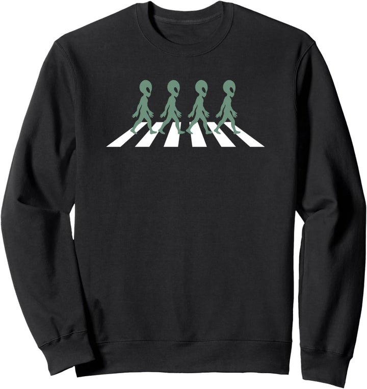 Alien Silhouette Schutzweg I Aliens UFO Area 51 Roswell Sweatshirt