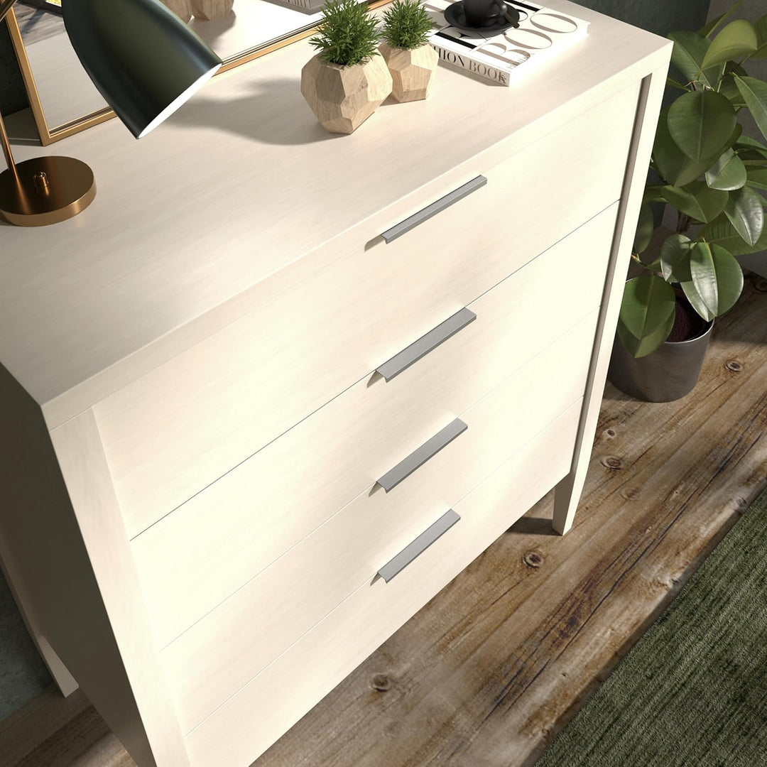 SOTECH 10 Stück Möbelgriffe Blankett Jane 280 mm Chrom matt BA 3 x 80 mm Schrankgriffe zur Montage a