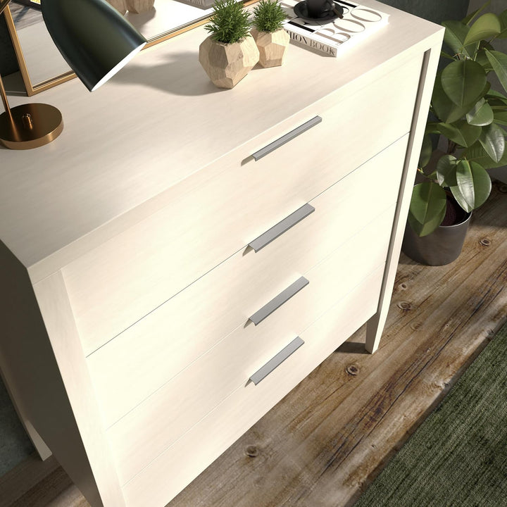 SOTECH 10 Stück Möbelgriffe Blankett Jane 280 mm Chrom matt BA 3 x 80 mm Schrankgriffe zur Montage a