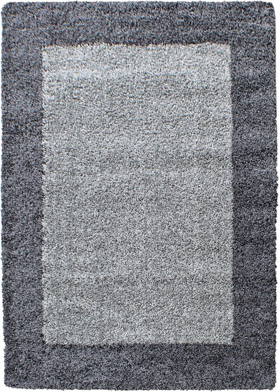 HomebyHome Shaggy Teppich 300x400 cm XXL für Wohnzimmer - Shaggy Teppich Hochflor Grau Extra Weich u