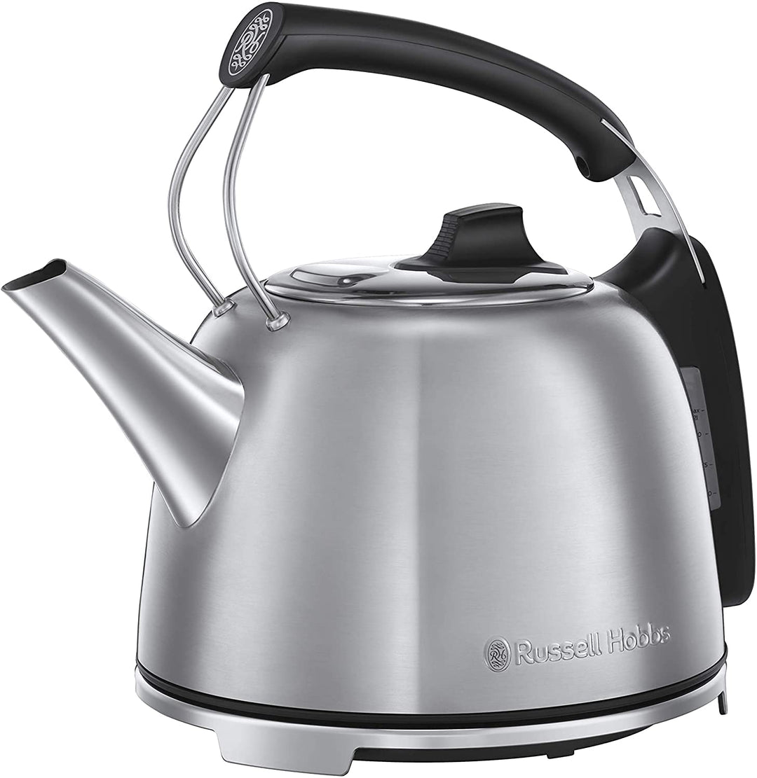 Russell Hobbs Wasserkocher Edelstahl Retro 65 Jahre Jubiläumsmodel,1,2l, 2400W, Schnellkochfunktion,