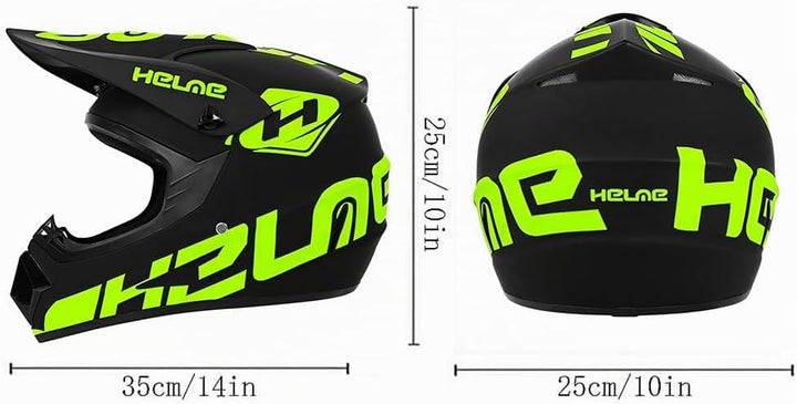 Jugend-Offroad-Motocrosshelme,Fahrradhelme für Jungen und Mädchen,Personalisierter Motorradhelme,CE
