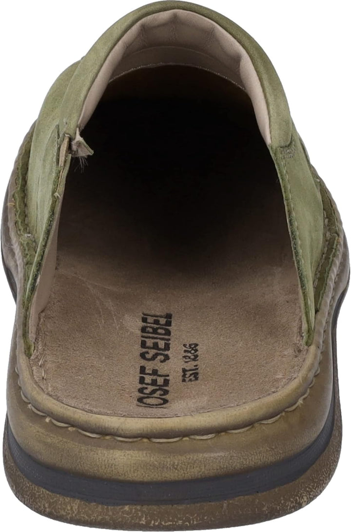 Josef Seibel Klaus, Herren Mules/Pantoletten 44 EU Grün Oliv Kombi 751 631, 44 EU Gr&#xFC;n Oliv Kom