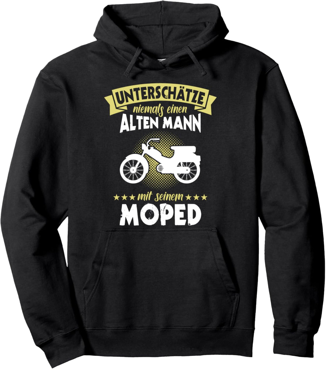 Moped Motorrad Spruch alten Mann Geschenkidee Herren lustig Pullover Hoodie