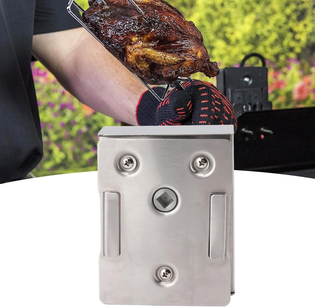 Grill Rotisserie Motor Spiess Röster BBQ 12 V 70 Kg Last Aluminiumlegierung Automatischer Rücklauf G
